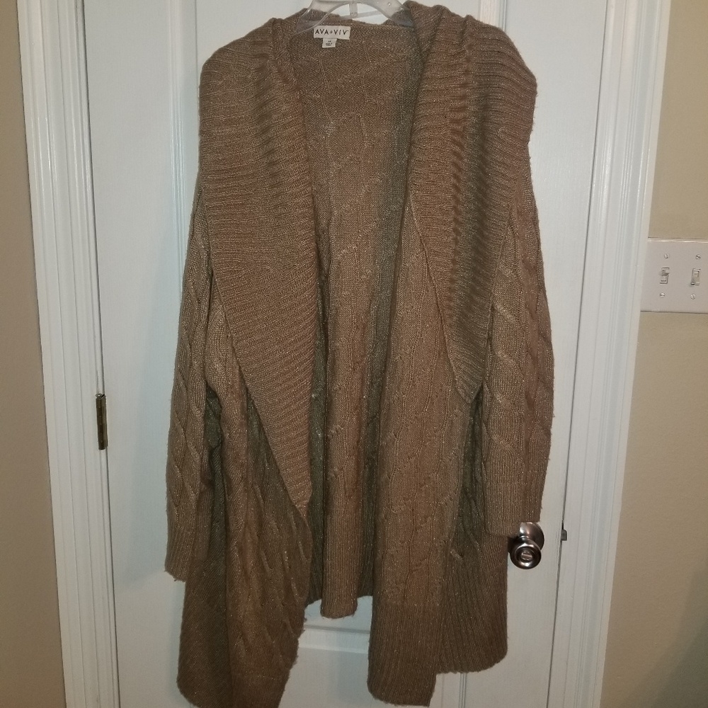 Gold sweater jacket